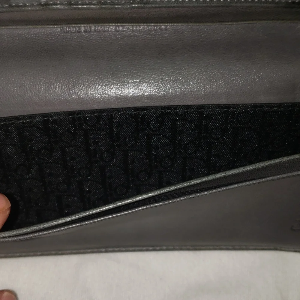 Christian Dior Plisse lambskin wallet